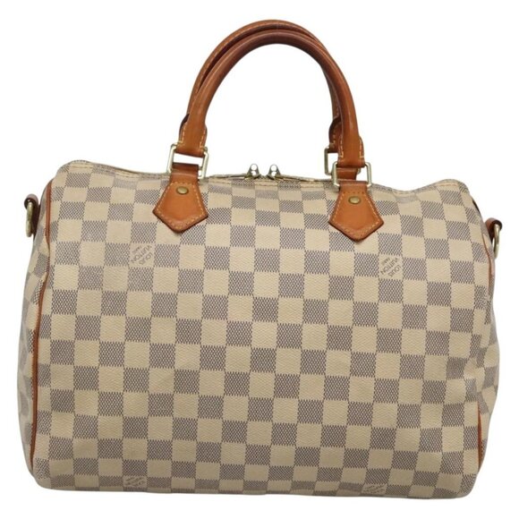 LOUIS VUITTON Damier Azur Speedy Bandouliere 30 Bag 2way N41052 LV Auth 130986 - Picture 2 of 16